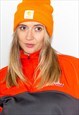 New Ribbed Knit Wap Carhartt Wool Logo Beanie Hat