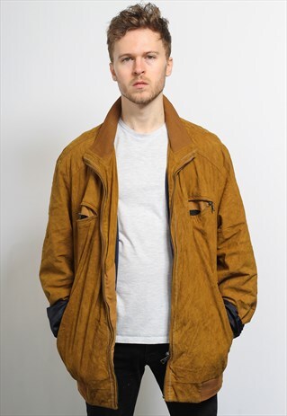 VINTAGE SUEDE BOMBER JACKET