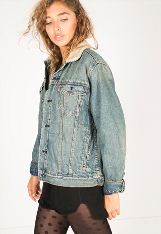 VINTAGE 80S LEVIS WINTER SHEEPSKIN JACKET / R1200R049