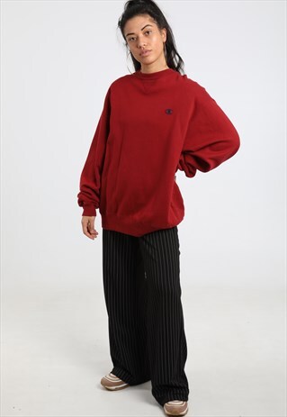 90S CHAMPION EMBROIDERED LOGO SWEATSHIRT