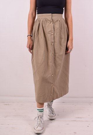RALPH LAUREN WOMENS VINTAGE SKIRT W36 GREY 90S