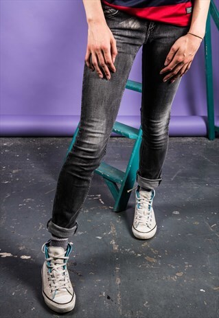 VINTAGE 1990S GREY LEVI'S 571 JEANS