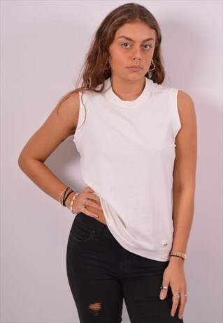 VINTAGE ADIDAS VEST TOP WHITE