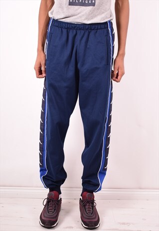 KAPPA MENS VINTAGE TRACKSUIT TROUSERS XL BLUE 90S