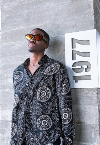 SPLIFF VINTAGE LONG SLEEVE SILK SHIRT