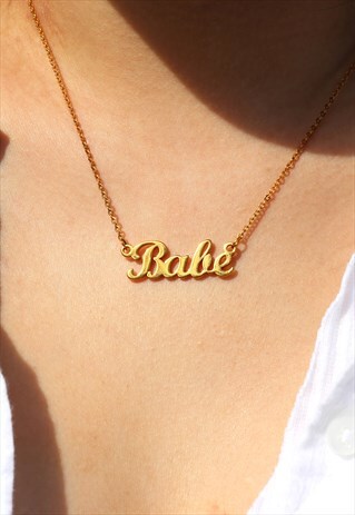 BABE FRIENDSHIP NECKLACE GOLD PLATED