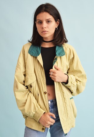 90'S RETRO NEUTRAL OVERSIZED DADS BOMBER JACKET