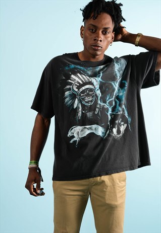 VINTAGE WOLF GRAPHIC T-SHIRT