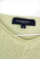 VINTAGE BURBERRY JUMPER IN GREEN M