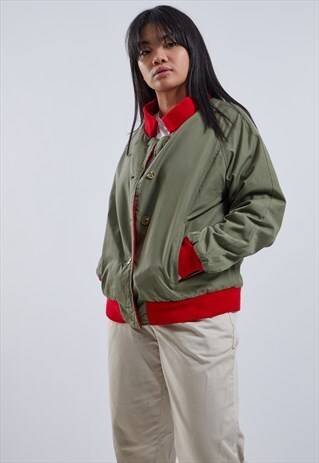 VINTAGE LACOSTE REVERSIBLE BOMBER JACKET