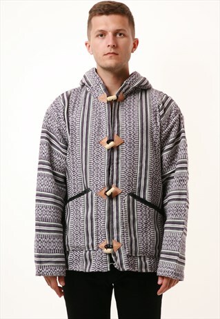 90S VINTAGE RARE OLDSCHOOL KNITWEAR HOODED JACKET 14425