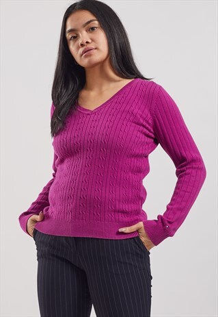 VINTAGE RALPH LAUREN V-NECK JUMPER