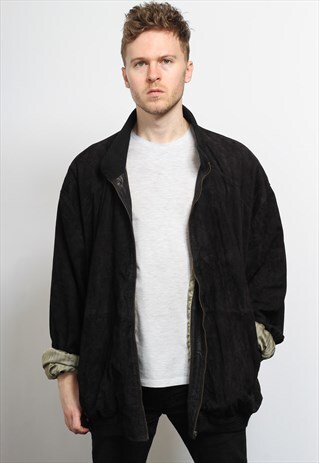 VINTAGE SUEDE BOMBER JACKET