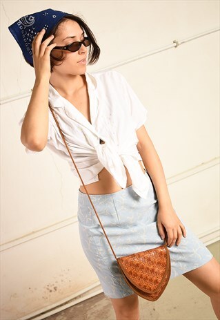 80'S RETRO STRAW PARIS CHIC FESTIVAL SHOULDER BAG