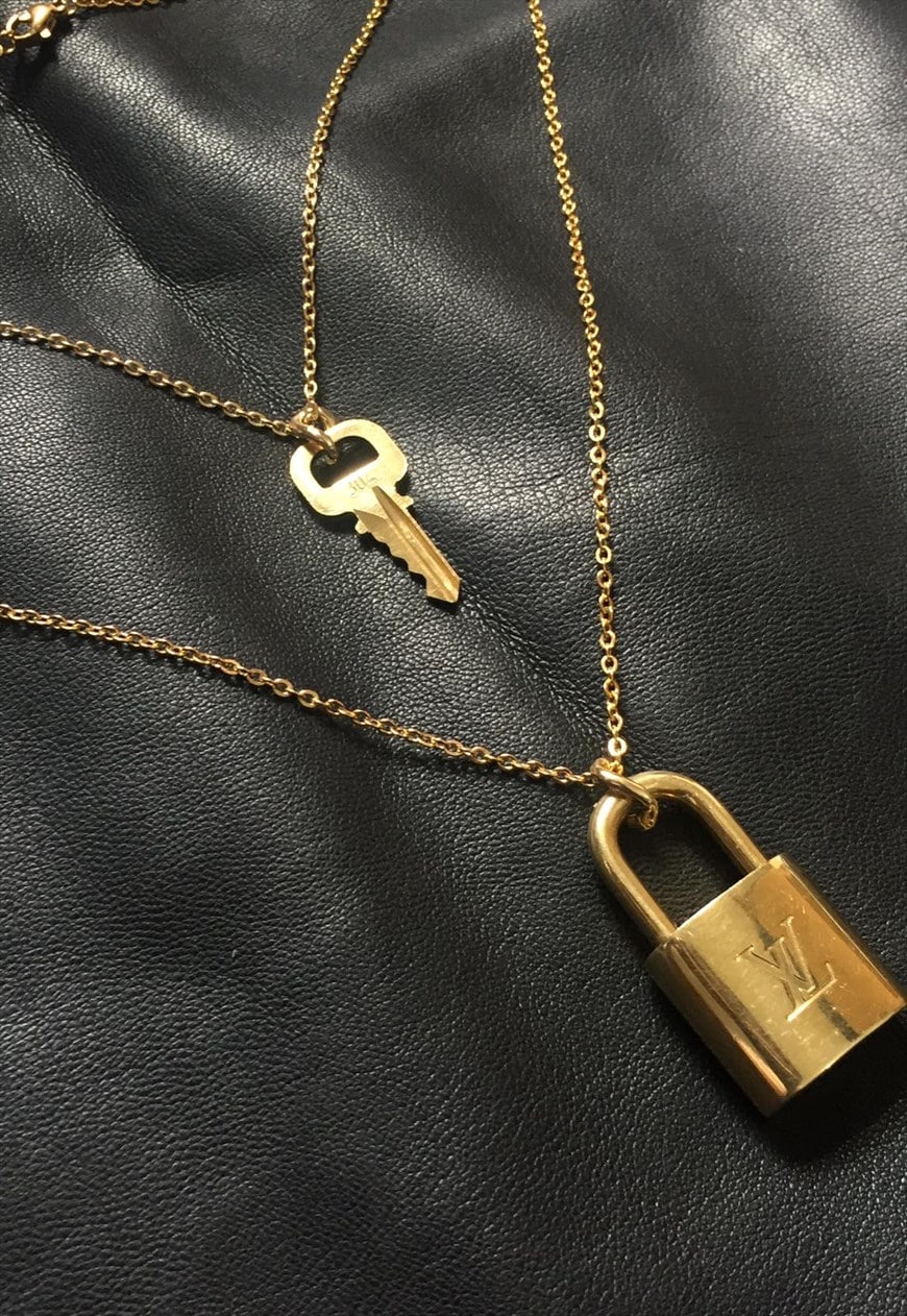 LV Lock  Key Necklace  For The Love Of Luxury