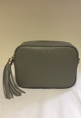 PERSONALISED LEATHER CROSS BODY BAG
