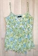 90's Pastel Floral Print Cami Top