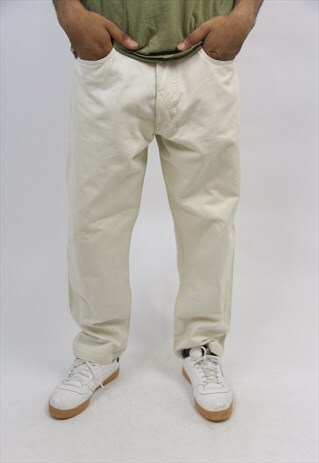 VINTAGE ARMANI CREAM JEANS