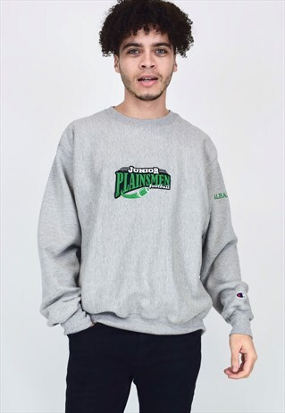 VINTAGE 90'S CHAMPION GREY SWEATSHIRT