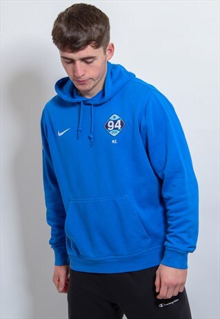 VINTAGE NIKE HOODIE IN BLUE MEDIUM