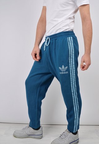 VINTAGE ADIDAS TRACKSUIT BOTTOMS IN BLUE