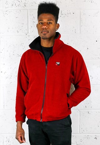 RED ZIP-UP FLEECE
