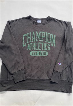 Vintage Champion Dark Grey Graphic Sweatshirt