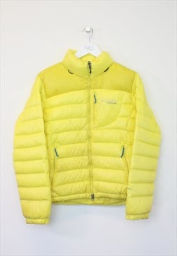 Vintage womens Columbia puffer jacket in yellow.Best fits XL