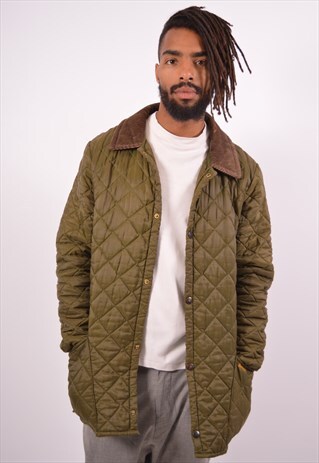 VINTAGE BARBOUR QUILTED JACKET KHAKI