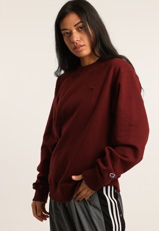 VINTAGE CHAMPION EMBROIDERED LOGO SWEATSHIRT