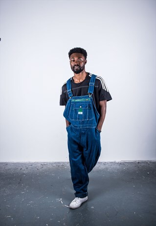 VINTAGE BLUE DENIM DUNGAREES