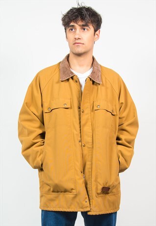 WORKWEAR TAN CORD COLLAR CHORE JACKET