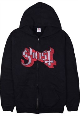 Vintage 90's Fruit of the loom Hoodie Ghost Full Zip Up