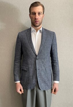 Hugo Boss Mens Linen summer blazer jacket size 50