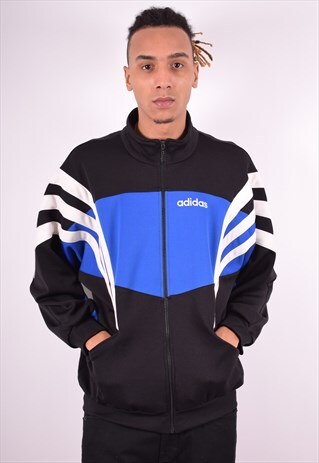 ADIDAS MENS VINTAGE TRACKSUIT TOP JACKET XL MULTI 90'S