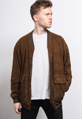 VINTAGE SUEDE BOMBER JACKET