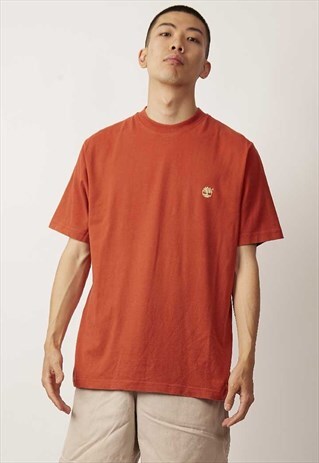 VINTAGE BURNT ORANGE 90'S TIMBERLAND T-SHIRT