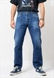 Levi's 501 jeans distressed vintage denim button fly men 