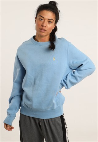 VINTAGE POLO RALPH LAUREN EMBROIDERED LOGO SWEATSHIRT
