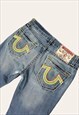 TRUE RELIGION VINTAGE DENIM JEANS W34