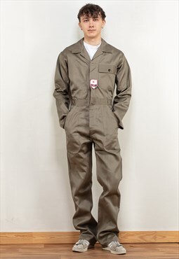 Vintage 70s Deadstock Worker Overalls in Beige