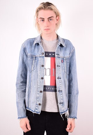 LEVI'S MENS VINTAGE DENIM JACKET MEDIUM BLUE 90S