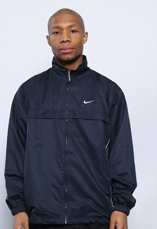 VINTAGE NIKE LOGO JACKET TRACK JACKET BLUE