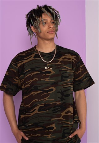 G&G UNISEX SIMPLE DARK CAMO S/S TEE