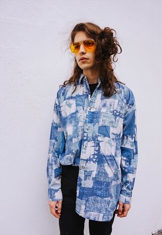 VINTAGE ABSTRACT PATTERNED SHIRT