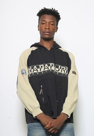 VINTAGE NAPAPIJRI BIG LOGO HOODIE