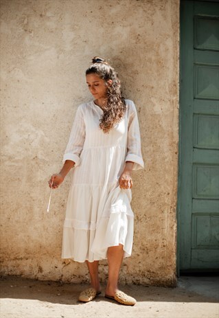 FOLLA LINEN DRESS