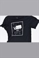 VINTAGE 90'S VANS T-SHIRT TOP SLIM FIT BLACK