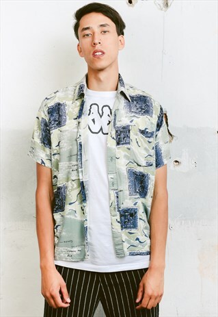 VINTAGE 90S ABSTRACT SHIRT