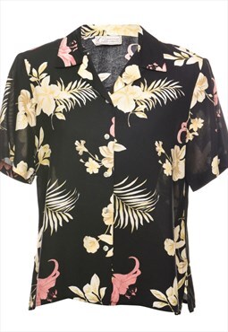 Vintage Floral Hawaiian Shirt - S